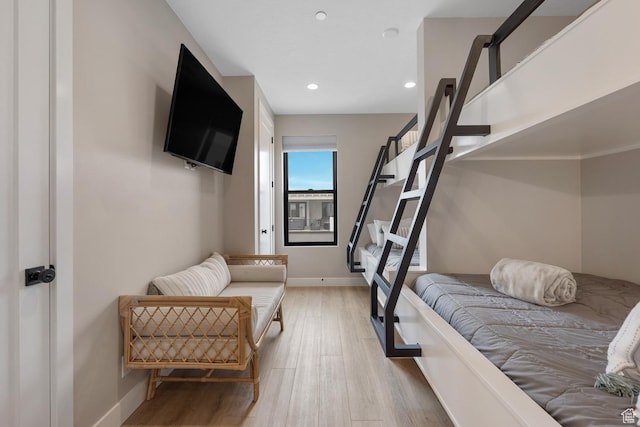 5401 S Aquamarine Ln E, St George, UT 84790 - bedroom featuring recessed lighting, light wood-type flooring, and baseboards