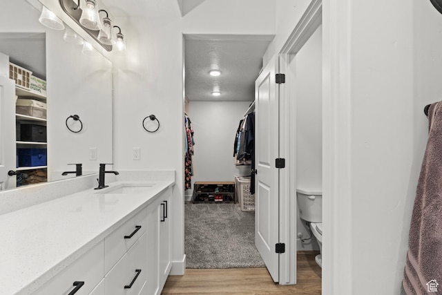 763 E 1200 S, Hyrum, UT 84319 - bathroom featuring wood finished floors, vanity, and toilet