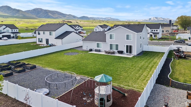 763 E 1200 S, Hyrum, UT 84319 - aerial view of residential area featuring a mountain backdrop