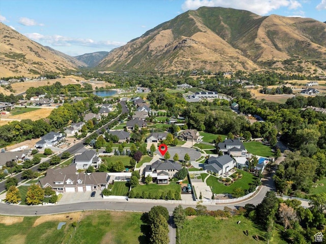 1336 S 2650 E, Springville, UT 84663 - bird's eye view featuring a residential view and a water and mountain view