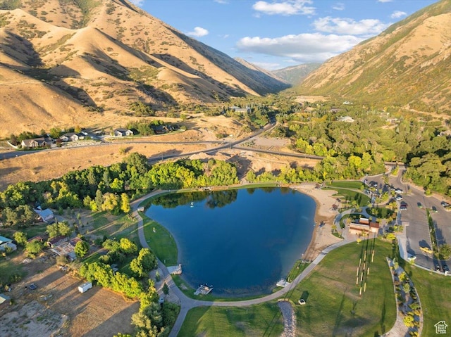 1336 S 2650 E, Springville, UT 84663 - birds eye view of property featuring a water and mountain view