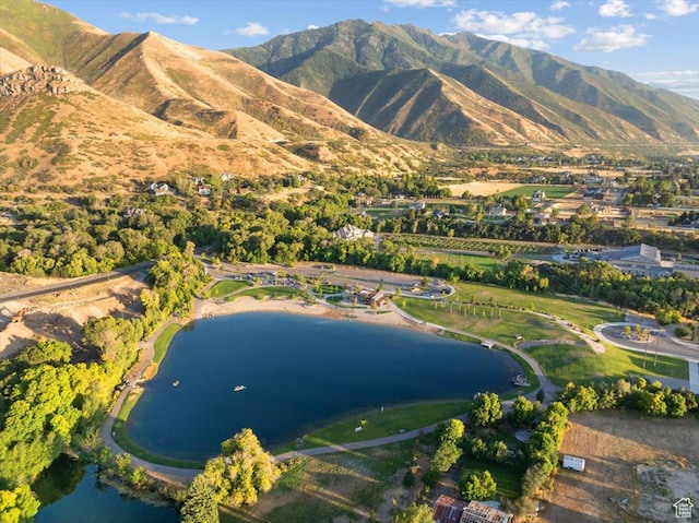 1336 S 2650 E, Springville, UT 84663 - birds eye view of property featuring a water and mountain view