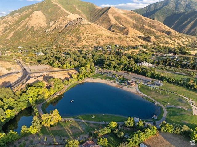 1336 S 2650 E, Springville, UT 84663 - drone / aerial view featuring a water and mountain view