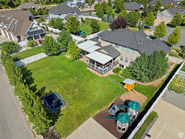 1336 S 2650 E, Springville, UT 84663 - birds eye view of property featuring a residential view
