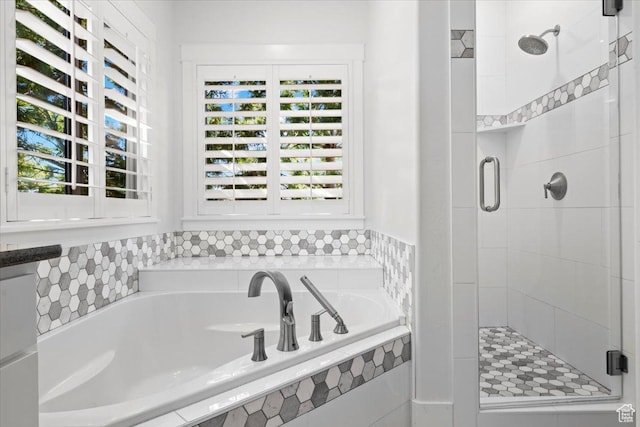 1336 S 2650 E, Springville, UT 84663 - bathroom featuring a bath and a shower stall