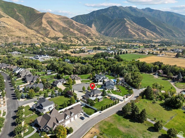 1336 S 2650 E, Springville, UT 84663 - drone / aerial view featuring a residential view and a mountain view