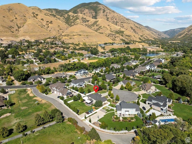 1336 S 2650 E, Springville, UT 84663 - bird's eye view featuring a residential view and a water and mountain view