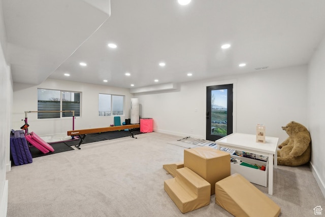2101 W 980 S, Orem, UT 84059 - rec room with carpet flooring, recessed lighting, and baseboards