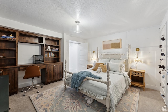 2101 W 980 S, Orem, UT 84059 - bedroom with a textured ceiling, light colored carpet, and built in study area