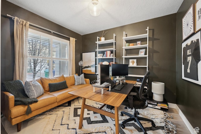 2101 W 980 S, Orem, UT 84059 - office space featuring baseboards, a textured ceiling, and wood finished floors