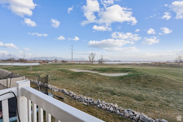 2101 W 980 S, Orem, UT 84059 - view of yard with a mountain view, a balcony, and fence