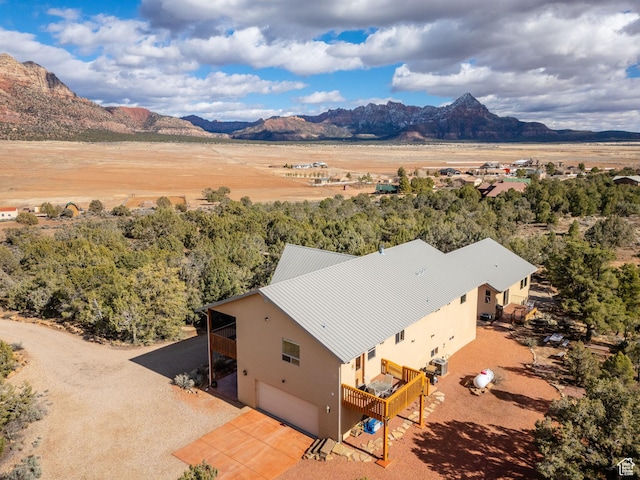 1617 N Mount Zion Dr, Apple Valley, UT 84737 - bird's eye view with a mountain view
