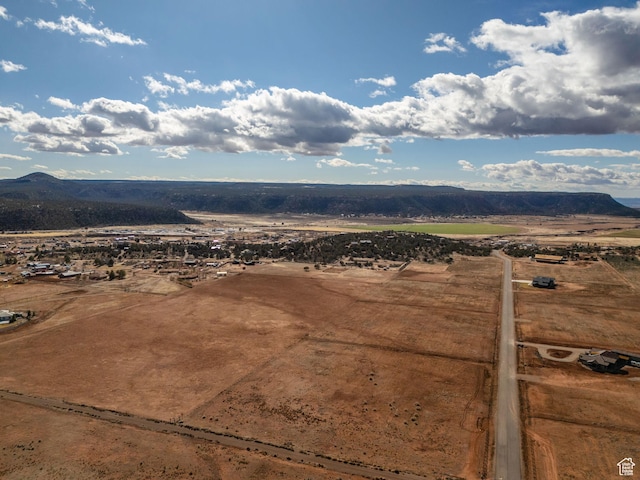 1617 N Mount Zion Dr, Apple Valley, UT 84737 - birds eye view of property featuring a mountain view and a rural view