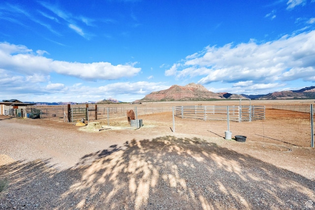 1617 N Mount Zion Dr, Apple Valley, UT 84737 - view of yard with a mountain view and a rural view