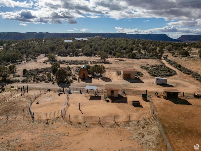 1617 N Mount Zion Dr, Apple Valley, UT 84737 - bird's eye view with a mountain view and a rural view
