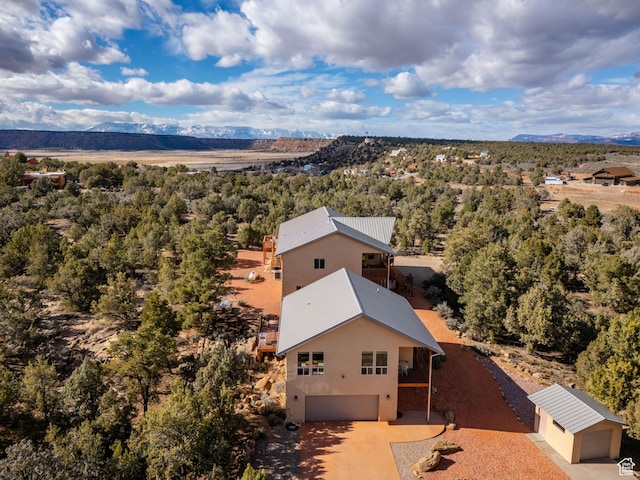 1617 N Mount Zion Dr, Apple Valley, UT 84737 - bird's eye view with a mountain view
