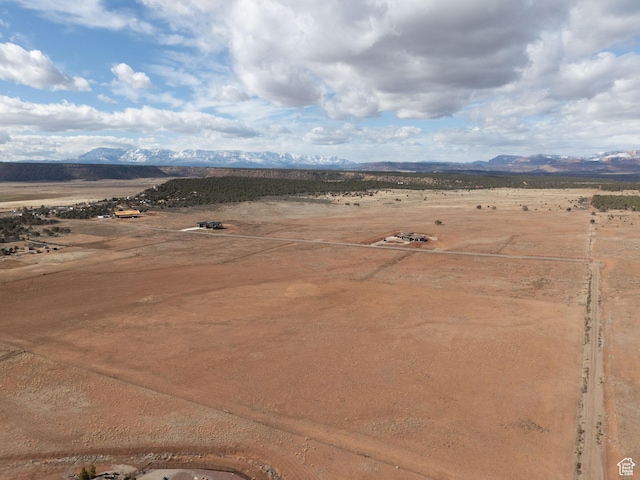 1617 N Mount Zion Dr, Apple Valley, UT 84737 - bird's eye view with a mountain view and a rural view