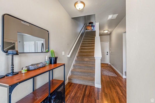 4712 W S Jordan Pkwy S, South Jordan, UT 84009 - staircase featuring wood finished floors and baseboards