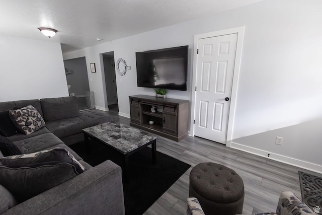 832 S 1430 E, Spanish Fork, UT 84660 - living area featuring baseboards and wood finished floors