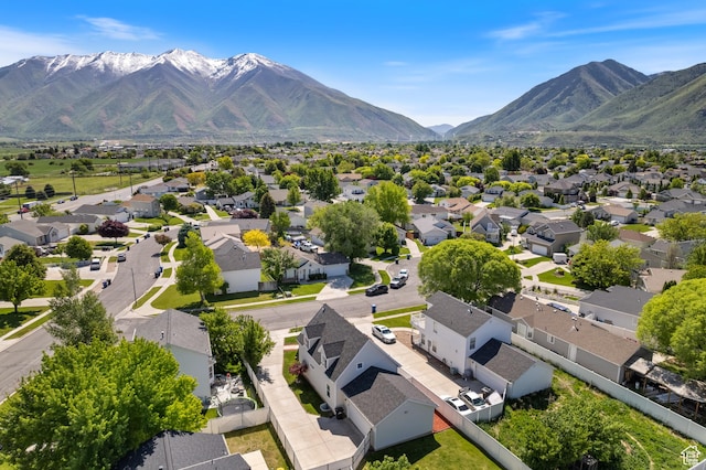 832 S 1430 E, Spanish Fork, UT 84660 - aerial view of residential area with a mountain backdrop