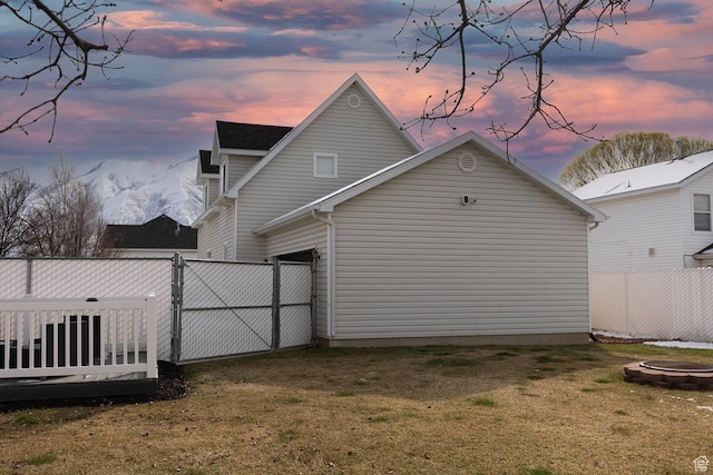 832 S 1430 E, Spanish Fork, UT 84660 - view of side of home with a gate and a wooden deck
