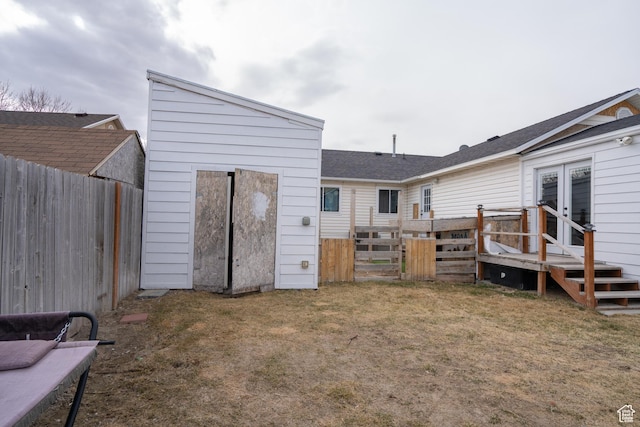 4072 N White Pine Rd E, Eagle Mountain, UT 84005 - exterior space with a lawn and a fenced backyard