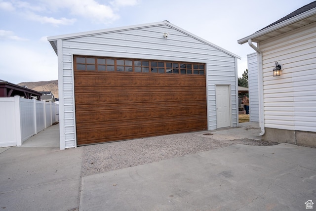 4072 N White Pine Rd E, Eagle Mountain, UT 84005 - detached garage featuring fence