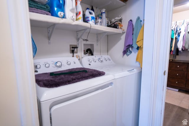 4072 N White Pine Rd E, Eagle Mountain, UT 84005 - clothes washing area featuring laundry area and separate washer and dryer
