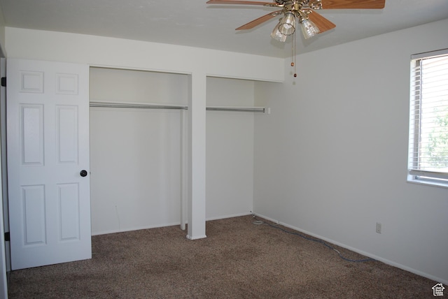 71 Gary Way N, Salt Lake, UT 84054 - unfurnished bedroom featuring carpet, multiple closets, and ceiling fan