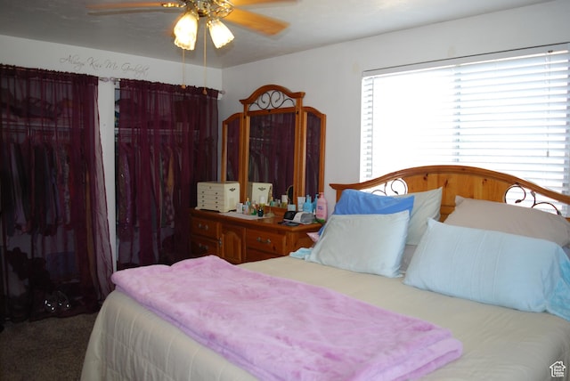 71 Gary Way N, Salt Lake, UT 84054 - carpeted bedroom featuring ceiling fan