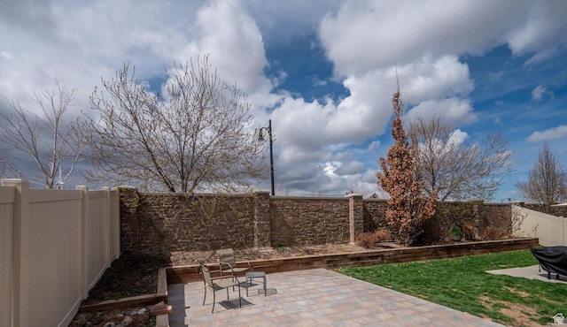 12172 S Window Arch Ln, Herriman, UT 84096 - view of patio with a fenced backyard