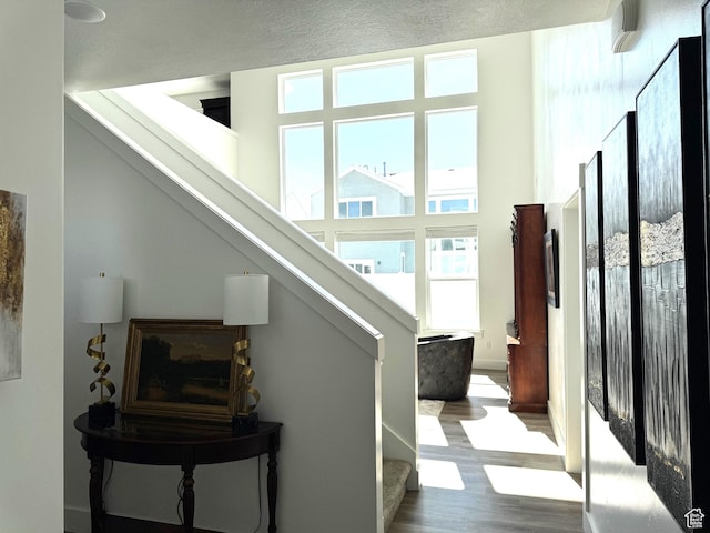 352 W Ropelato Dr, Nibley, UT 84321 - stairs featuring wood finished floors