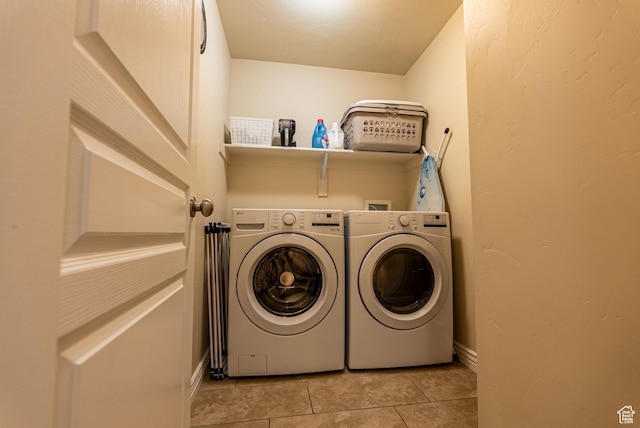 160 S 2775 W, West Point, UT 84015 - laundry area featuring laundry area, light tile patterned floors, and separate washer and dryer