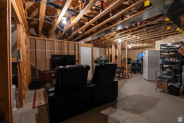 160 S 2775 W, West Point, UT 84015 - unfinished basement featuring freestanding refrigerator