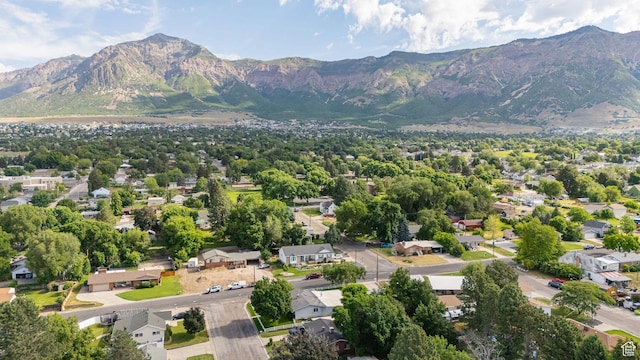 2536 N 575 E, North Ogden, UT 84414 - aerial view of residential area featuring a mountain backdrop