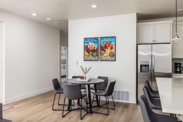 757 W Periwinkle Ln Unit 210, St George, UT 84790 - dining space featuring light wood-style floors, baseboards, and recessed lighting