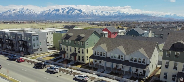 6219 W S Jordan Pkwy Unit 221, South Jordan, UT 84009 - birds eye view of property featuring a mountain view and a residential view