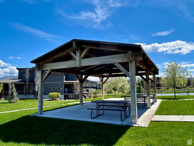 6394 E 850 S, Huntsville, UT 84317 - view of community with a gazebo and a yard