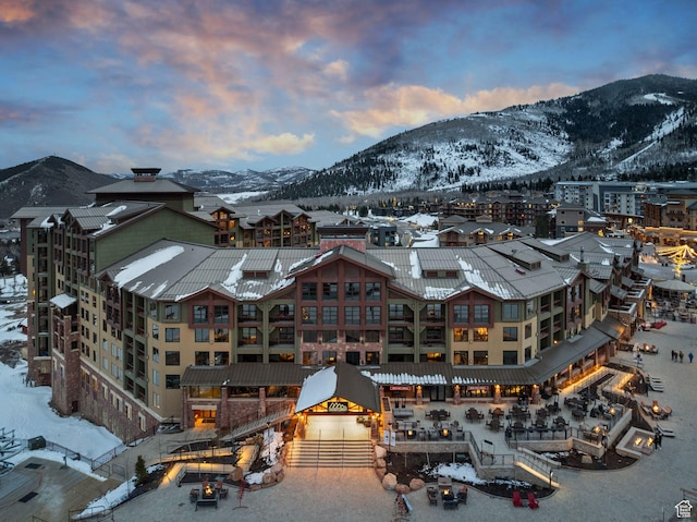 3855 Grand Summit Dr Unit 701Q3, Park City, UT 84098 - snowy aerial view with a mountain view