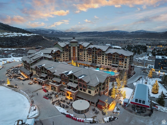 3855 Grand Summit Dr Unit 701Q3, Park City, UT 84098 - drone / aerial view with a mountain view
