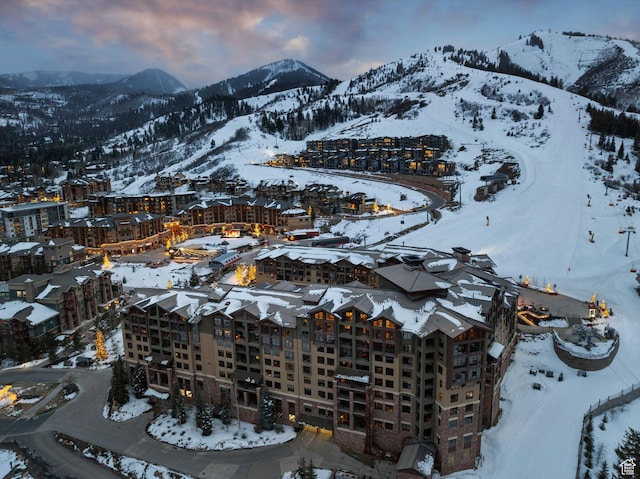 3855 Grand Summit Dr Unit 701Q3, Park City, UT 84098 - snowy aerial view featuring a mountain view