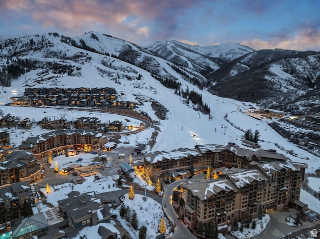 3855 Grand Summit Dr Unit 701Q3, Park City, UT 84098 - snowy aerial view featuring a mountain view