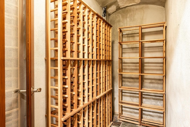 view of wine room