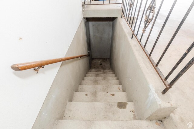 view of stairway