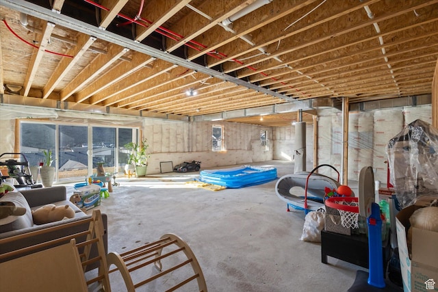 view of basement