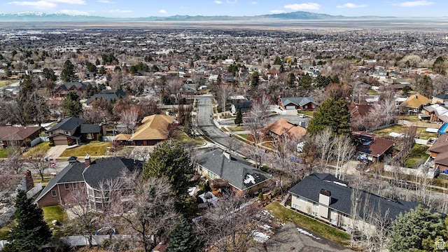 1376 Granada Dr, Bountiful, UT 84010 - drone / aerial view with a mountain view and a residential view