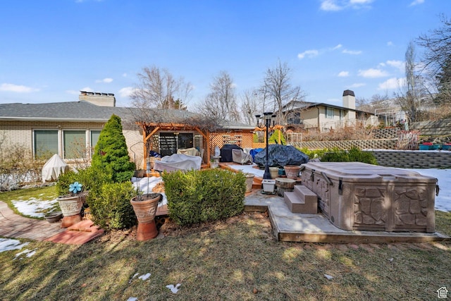 1376 Granada Dr, Bountiful, UT 84010 - view of yard featuring fence and a patio