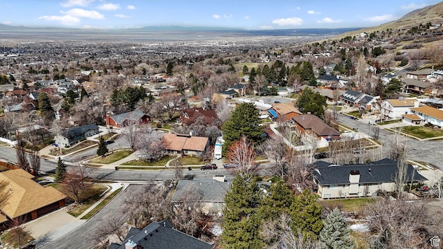 1376 Granada Dr, Bountiful, UT 84010 - drone / aerial view with a residential view and a mountain view