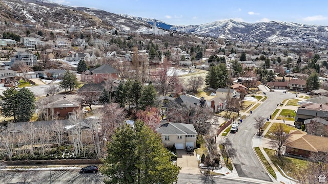 1376 Granada Dr, Bountiful, UT 84010 - bird's eye view featuring a mountain view and a residential view