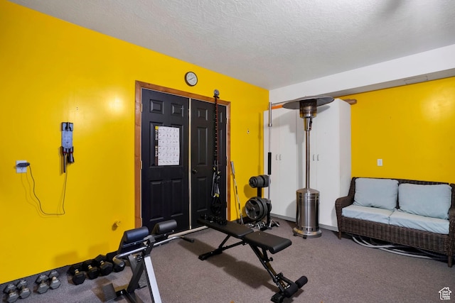 1603 E Millbrook Way, Bountiful, UT 84010 - exercise area with a textured ceiling and baseboards